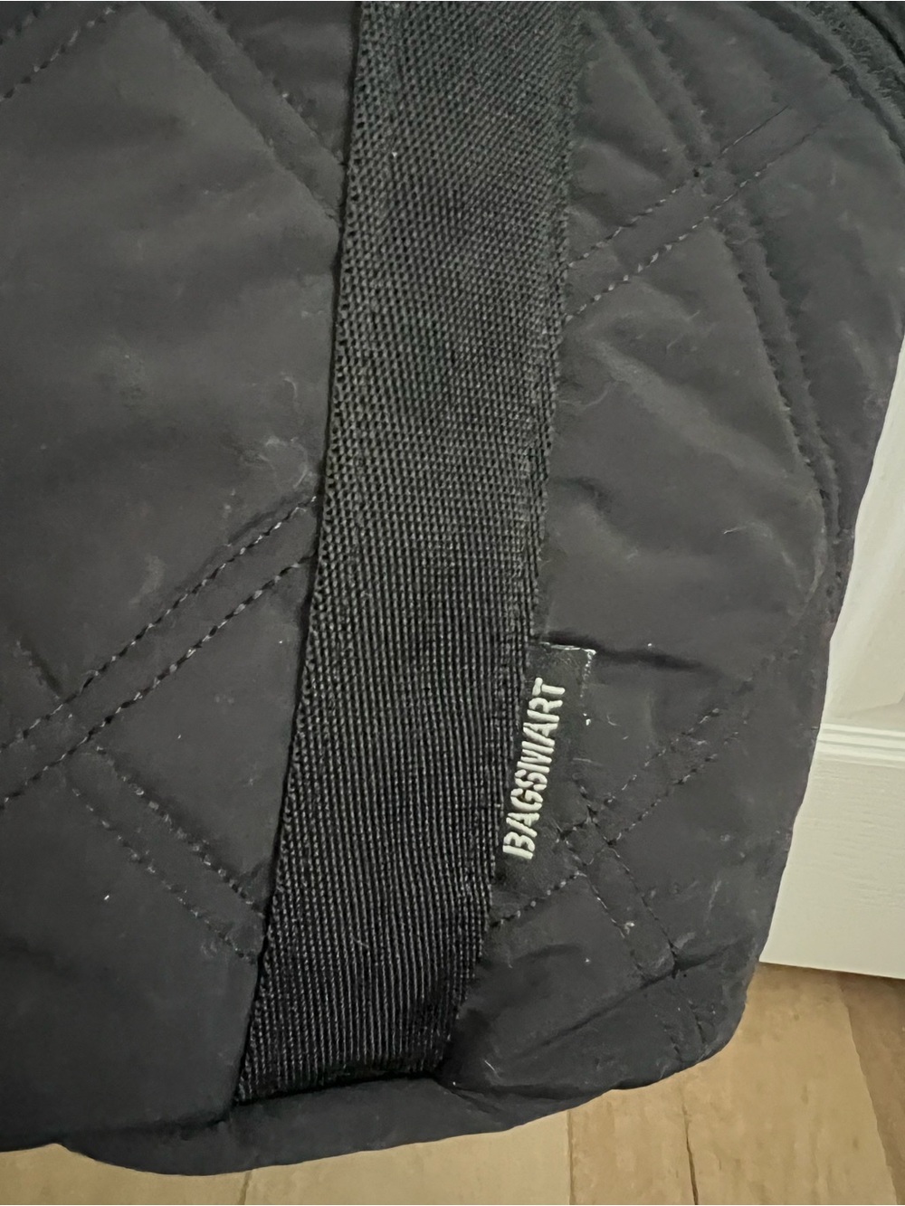 Black Quilted Tote Bag - Bagsmart Brand - Picture 2 of 3